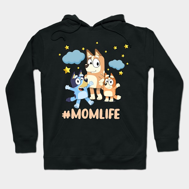 mothers Blueys and kids momlife Hoodie by Iluminater